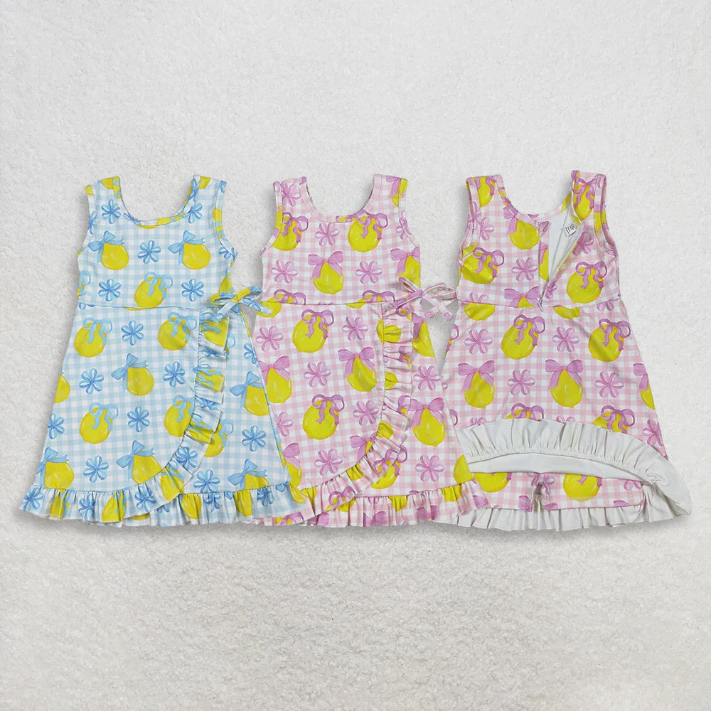 Pink/Blue Lemon Yoga Dress