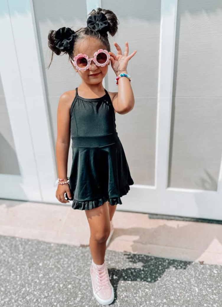 Black Yoga Dress (With Shorts)