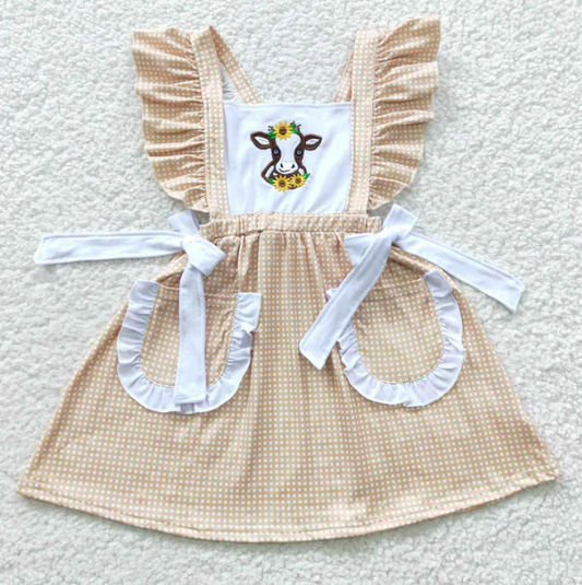 Cow Embroidery Dress