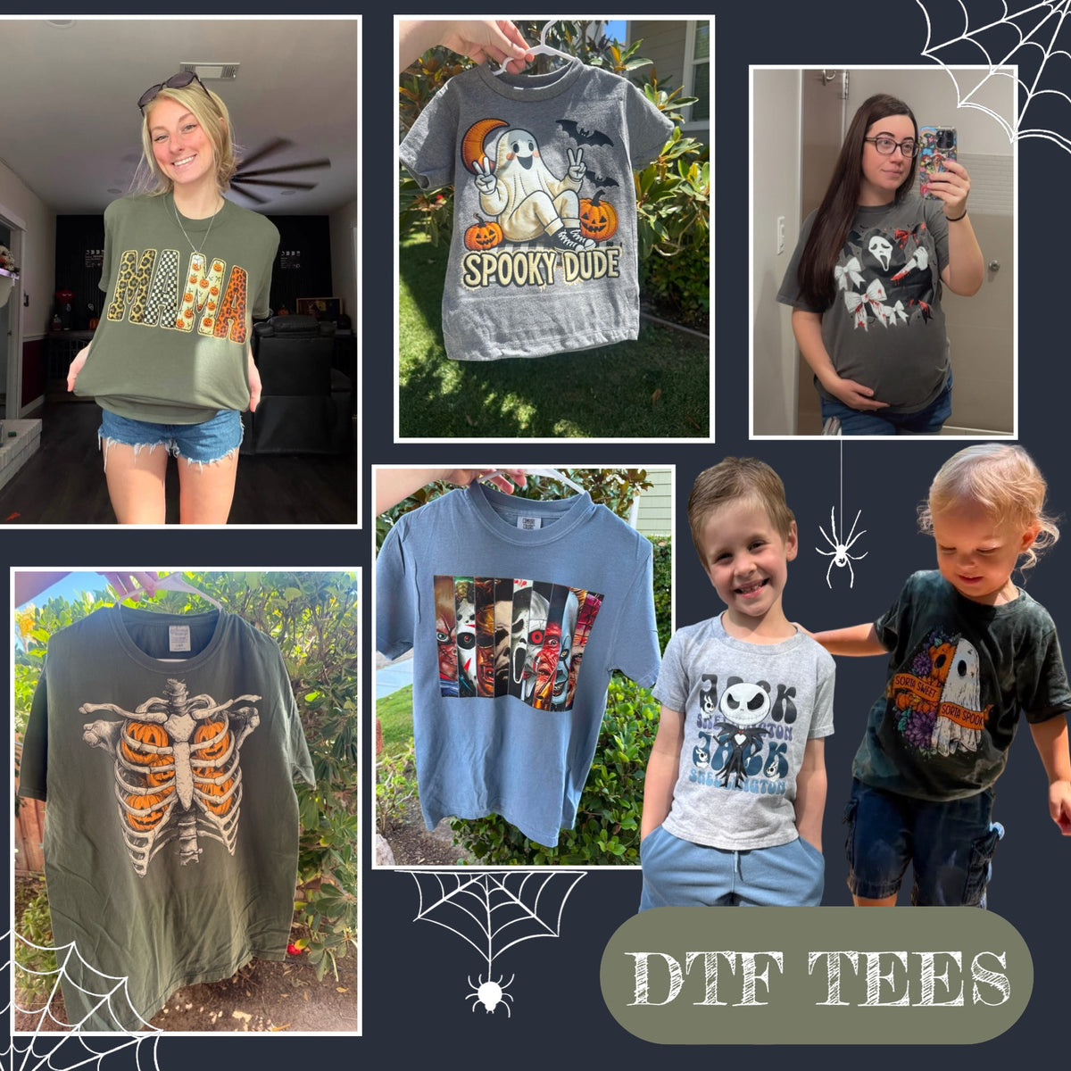Halloween graphic tees for kids and adults from Essence of Renée